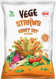 100186 Merge Vege Straws Honey Soy 75g Z105.
