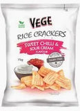 100189 Merge Vege Chips Rice Crackers Sweet Chilli &Sour Cream 75g	Z105.