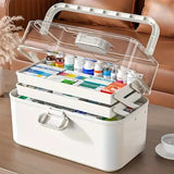 100267 Merge Household Transparent First Aid Kit Multi Layer Medical Storage Box Z233 xxxxxxx You 040226.