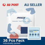 100276 Merge 36PC Glue Remover Wipes Sticky Label And Adhesive Cleaner Pads Individually Packed Z142.