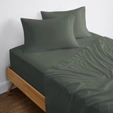 100312 Merge Openook Stonewashed Cotton Single Sheet Dark Green Z192 xxxxxxx You 240226.