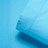 100317 Merge Home Made 180 Thread Count fitted Sheet Aqua Single Z192 xxxxxxx You
