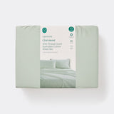100323 Merge Openook Australian Cotton Sheet Set,500TC Green Size Double Z227 xxxxxxx You