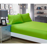 100339 Merge Super Soft 3-Piece Queen Size Bed Fitted Sheet And 2 Pillowcases Set Light Green Z228 xxxxxxx You 260226.