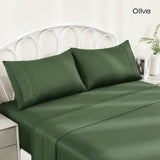 100341 Merge Sheet Set Deep Fitted Flat Pillowcase Ultra Soft Comfort,Anti-allergic Olive King Size Z229 xxxxxxx You 270226.