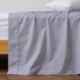 100344 Merge Openook Albany Flat Sheet Blue Stripe King Size Z229 xxxxxxx You 270226.