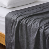 100345 Merge Openook Albany Flat Charcoal Chambray King Size Z229 xxxxxxx You 270226.