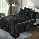 100439 Merge Luxury 6 Piece Art Silk Satin Flat Fitted Set King Bed Black	Z229 xxxxxxx You 270226.