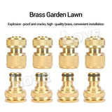 100391 Merge 8 Pcs Brass Garden Lawn Water Hose Pipe Fitting Connector Tap Adaptor 1/2" 3/4" Z292 xxxxxxx You 280626.