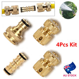100397 Merge 4Pcs Brass Garden Hose Connector Tap 1/2" Fittings Quick Connect Z292 xxxxxxx You 280627.