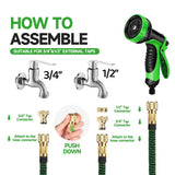 100406 Merge 50Ft hose Non Expandable Flexible Garden Water Hose Spray Nozzle Gun Z293 xxxxxxx You 290626.