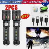 1004123 Merge Powerful 99000000 Lm Led Military Torch USB Rechargeable Tactical Flashlight Z184 xxxxxxx You 250627.