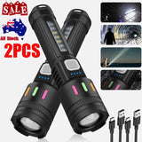 1004123 Merge Powerful 99000000 Lm Led Military Torch USB Rechargeable Tactical Flashlight Z184 xxxxxxx You 250627.