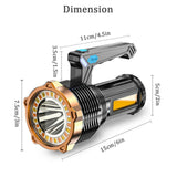1004127 Merge Powerful 99000000 Lm Led Military Torch USB Rechargeable Tactical Flashlight Z184 xxxxxxx You 250626.