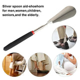 100441 Merge 75cm Telescopic Long Handle Shoehorn Stainless Steel Shoe Horn By 1 Of Z138.