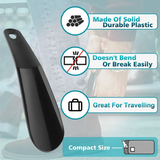 100444 Merge 2PC 16cm Long Handle Horn Lifter Black Z138.											 Z138 xxxxxxxx You .