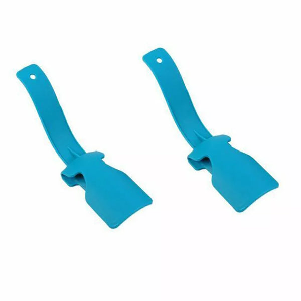 100446 Merge Lazy Shoe Helper Handled Horn Lifting Unisex Easy to Use 2PCS Blue Z138.