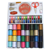 1004500 Merge 64 Rolls Sewing Machine Line Thread Spool Set Bobbin Cotton Reel Needle Tape Kit Z253 xxxxxxx You 020426
