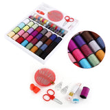 1004500 Merge 64 Rolls Sewing Machine Line Thread Spool Set Bobbin Cotton Reel Needle Tape Kit Z253 xxxxxxx You 020426