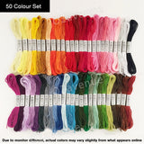1004504 Merge 100 Coloured Egyptian cotton Embroidery Cross Stich Thread Floss Hand Skins Sewing Rolls Reels  Z253 xxxxxxx You 020426.