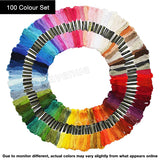 1004504 Merge 100 Coloured Egyptian cotton Embroidery Cross Stich Thread Floss Hand Skins Sewing Rolls Reels  Z253 xxxxxxx You 020426.
