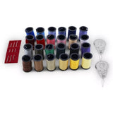 1004507 Merge 24 Rolls Sewing Thread Spool Kit Set Polyester Reels Cotton Needle For Hand Sewing Z253 xxxxxxx You.