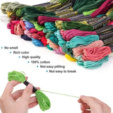 1004513 50 Coloured Egyptain Cotton Embroidery Cross Stich Thread Floss Hand Skeins Z253 xxxxxxx You 1004513.