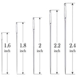 1004520 Merge 12 Pieces Stainless Steel Self Threading Needles Opening Sewing Darning Needles Z298 xxxxxxx You