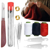 1004521 Merge 36 Pieces Big Eye Steel Needles Set Stainless Steel Sewing Needle Kit With Thread Z298 xxxxxxx You 100726.