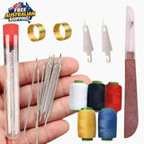 1004521 Merge 36 Pieces Big Eye Steel Needles Set Stainless Steel Sewing Needle Kit With Thread Z298 xxxxxxx You 100726.