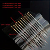 1004523 Merge Stainless Steel Self Threading Needles Hand Sewing Darning Needle Wooden Storage Z298 xxxxxxx You 100726.