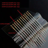 1004523 Merge Stainless Steel Self Threading Needles Hand Sewing Darning Needle Wooden Storage Z298 xxxxxxx You 100726.