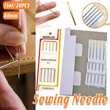 1004525 Merge 20 Pieces Large Eye Hand Sewing Needles 38mm Stitching Needles For Easy Threading Z298 xxxxxxx You 100726.