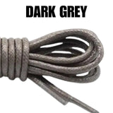 100452 Merge Premium Cotton Wax Shoelaces Thin Round Dress Waxed Laces 3mm Grey Z254 xxxxxxx You 060426.