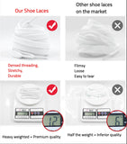 100456 Merge Premium 10mm Wide 100cm long White Shoelaces Flat Sports Sneakers Z254 xxxxxxx You 060426.