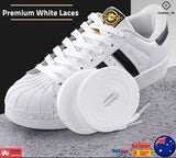 100456 Merge Premium 10mm Wide 100cm long White Shoelaces Flat Sports Sneakers Z254 xxxxxxx You 060426.