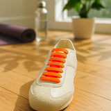 100467 Merge Flat Shoelaces Orange 1cm Double Layer Athletic For Sneakers Boots 160cm Long Z254 xxxxxxx You 080426.