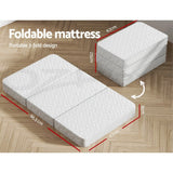 100474 Merge Giselle Bedding Foldable Mattress Foam Baby Cot White Z326 121026.