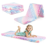 100477 Merge Babyjoy Kids Folding Floor Matteress Glow In The Dark Nap Mat W/Washable Flannel cover Floor Bed Z326 Z202 121026.
