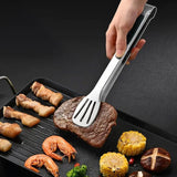 1022124 Merge 3 Pcs Anti-Slip Stainless Steel Kitchen Food Tongs Grill Meat Bread Serving Clip Z299 xxxxxxx You 120726.