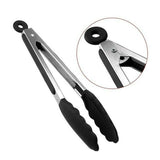 1022125 Merge 2 Piece Black Kitchen Tongs Premium Silicone BPA Free Non Stick Stainless Steel Z299 xxxxxxx You 120726.