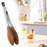 1022127 Merge Walnut Wood Tong Versatile Kitchen Wooden Ends Tong With Stainless Handle Z299 xxxxxxx you 120726.