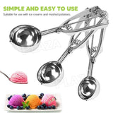 1022138 Merge 3pcs 4/5/6cm Cake Mechanical Cookie Ice Cream Scoop Stainless Steel Z216.