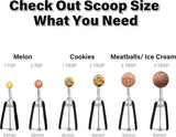 1022146 Merge Extra Small Cookie Scoop 1 TSP Professional Stainless Steel Mini Scoop Z202 xxxxxxx You 180726.