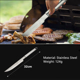1026020 Merge 6PCS BBQ Tool Set Stainless Steel Grill Utensils Kit Barbecure Cook Accessories Z149.
