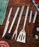 1026021 Merge Moyasu 18 PCS BBQ Tool Set Stainless Steel Outdoor Barbecue Accessory Grill Cook Z149.