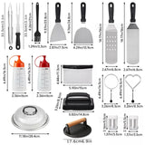 1026025 Merge 32 PCS Stainless Steel BBQ Tool Utensil Grill Cook Spatula Set Z149.