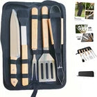 1026026 Merge 5 Piece BBQ Grill Tool Set Stainless Steel With Carry Bag Outdoor Grill Gift Z149 xxxxxxx You 251225.