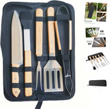 1026026 Merge 5 Piece BBQ Grill Tool Set Stainless Steel With Carry Bag Outdoor Grill Gift Z149 xxxxxxx You 251225.