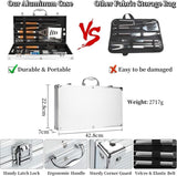 1026027 Merge Professional BBQ Griddle Acessories Set, 38 Pcs Stainless Steel Grill Tools Z149.